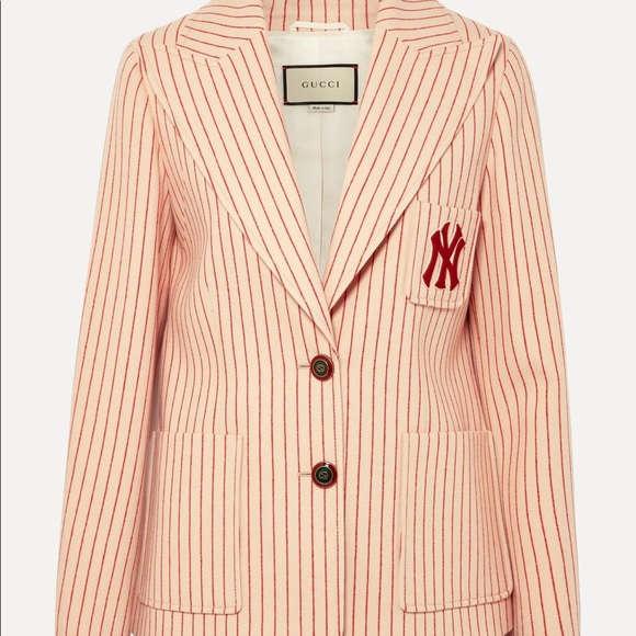 GUCCI New York Yankees Striped Blazer - Picture 6 of 8